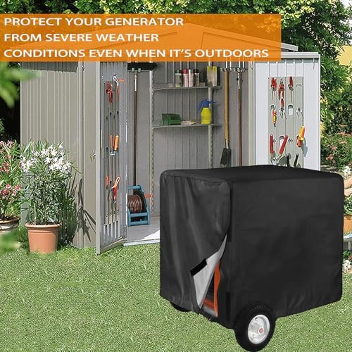 Heavy-Duty Generator Cover for Predator 9000 2019-pr, Water Resistant Outdoor Protective Dust Rain Snow Cover for Portable Generators