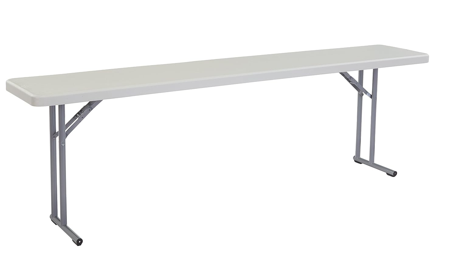 Seminar Folding Table by National Public Seating – 18x72 Portable, Heavy-Duty Foldable Table Indoor/Outdoor Table for Office, Conferences & Training Rooms – Lightweight & Durable, Speckled Gray