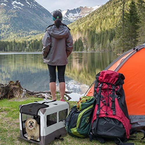MidWest Canine Camper 24-inch Portable Tent Crate for Dogs