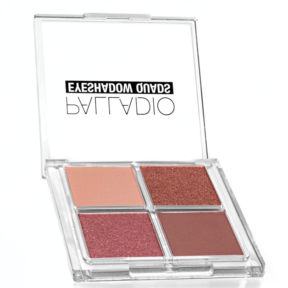 Palladio Eyeshadow Quads, Velvety Pigmented Blendable Matte, Metallic and Shimmer Finishes, Creamy Formula, Four Way Quad Eye Shadow Palette, Talc-Free (Ballerina)