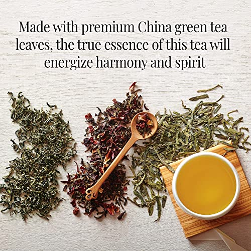The Republic of Tea Daily Green The People's Green Tea, Low Caffeine, 50 Ct | A gentle cup for everyday sipping. Fresh with light vegetal notes. Gluten Free and Kosher.