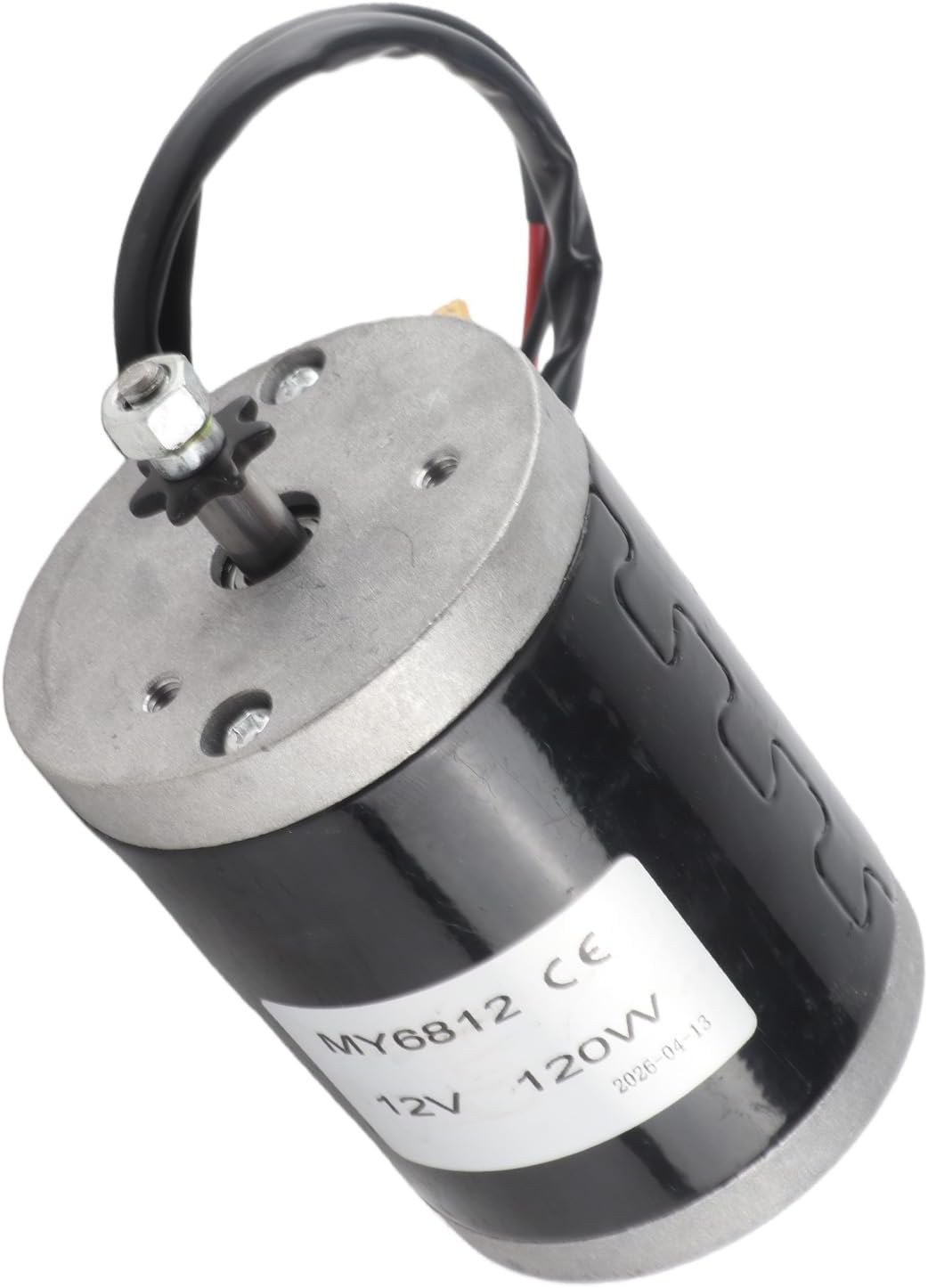 Tbest DC Motor, High-Speed Small Brushed Motor with Pulley, 12V 120W for Electric Scooter Repairs, DIY Projects, Commuters, Adults and Kids