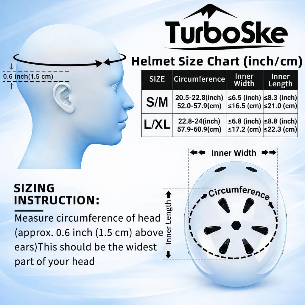 Skateboard Helmet,BMX Bike Multi-Sport Helmet for Youth,Men Women