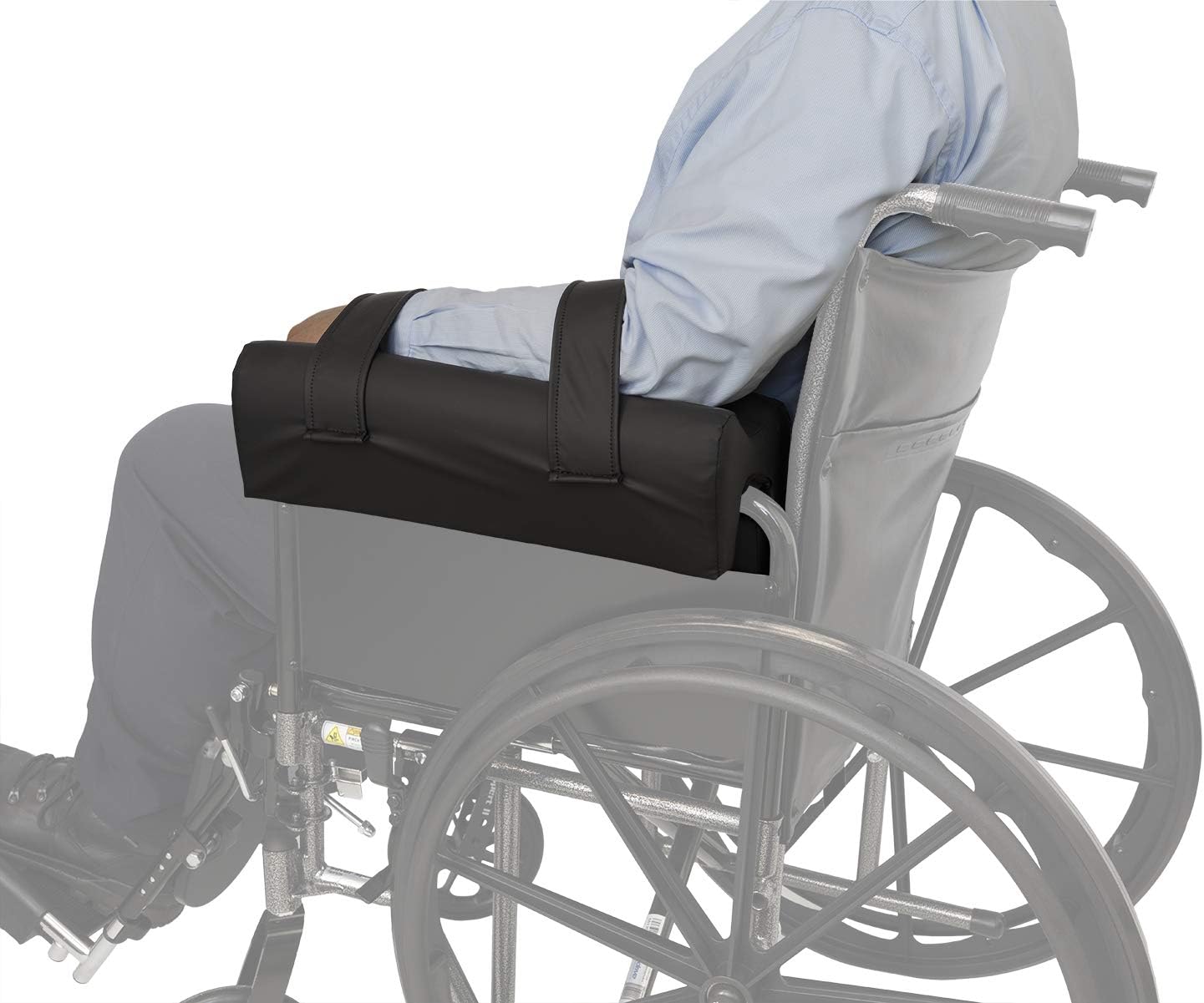 NYOrtho Deluxe Lateral Arm Rest Support Cushion for Wheel Chair - Foam-Filled Armrest Pad for the Correction of Lateral Leaning - Water-Resistant