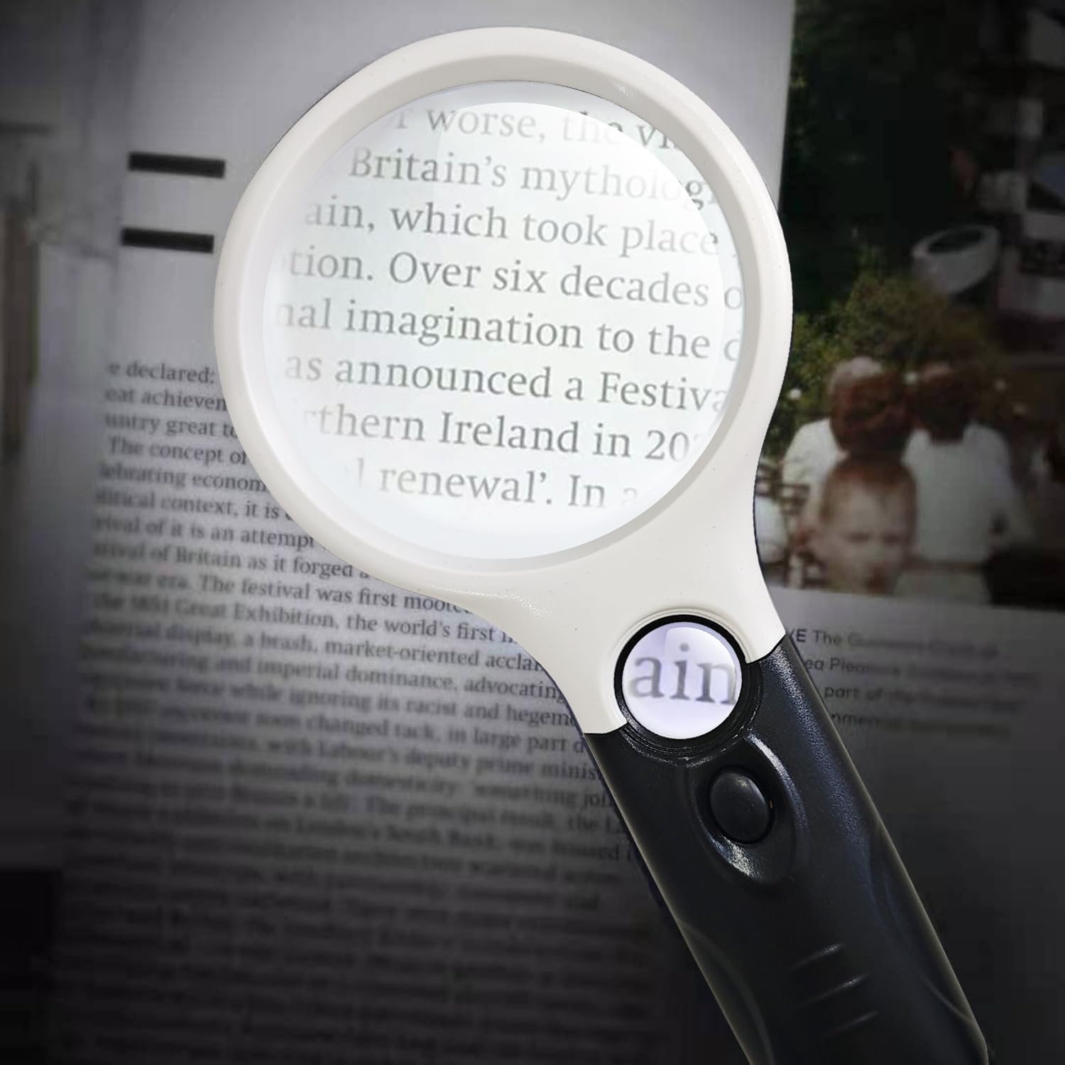 Wapodeai 3X 45X High Magnification, Suitable for Reading
