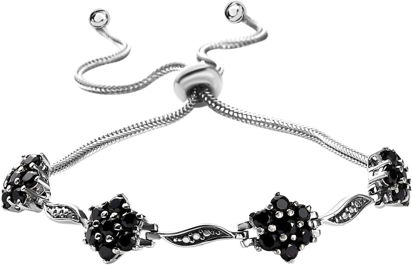SHOP LC DELIVERING JOY Stainless Steel Bolo Bangle Bracelet for Mom Daughter Wife Women - Cute Sparkling Durable Bracelets Bangles Her Craftmanship