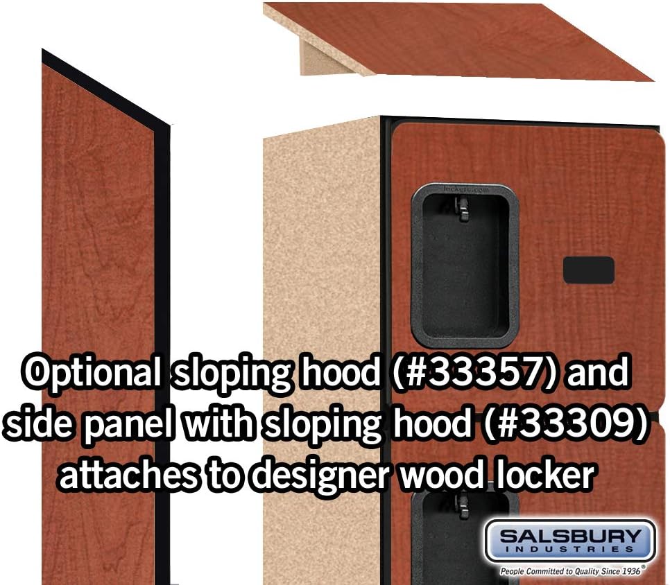 Salsbury Industries 36365MAH Six Tier Box Style Designer Wood Locker, 6' 3" x 15", Mahogany