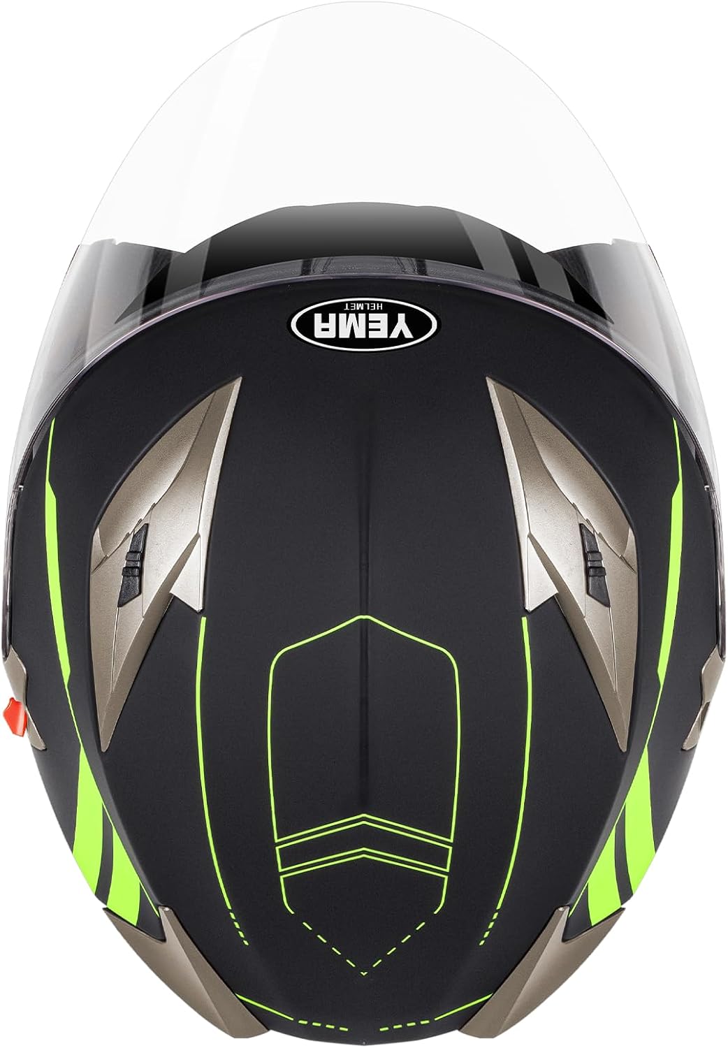 YEMA Open Face Motorcycle Helmets, DOT Approved 3/4 Moped Helmet Dual Visor Quick Release Buckle, Helmets for Adults Motorcycle Men Women Helmets for Moped Scooter Streey