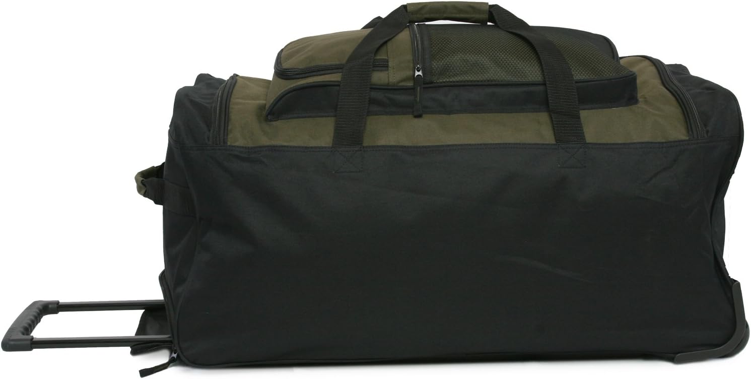 Pacific Coast Unisex 30" Large Rolling Duffel Bag, Red, One Size