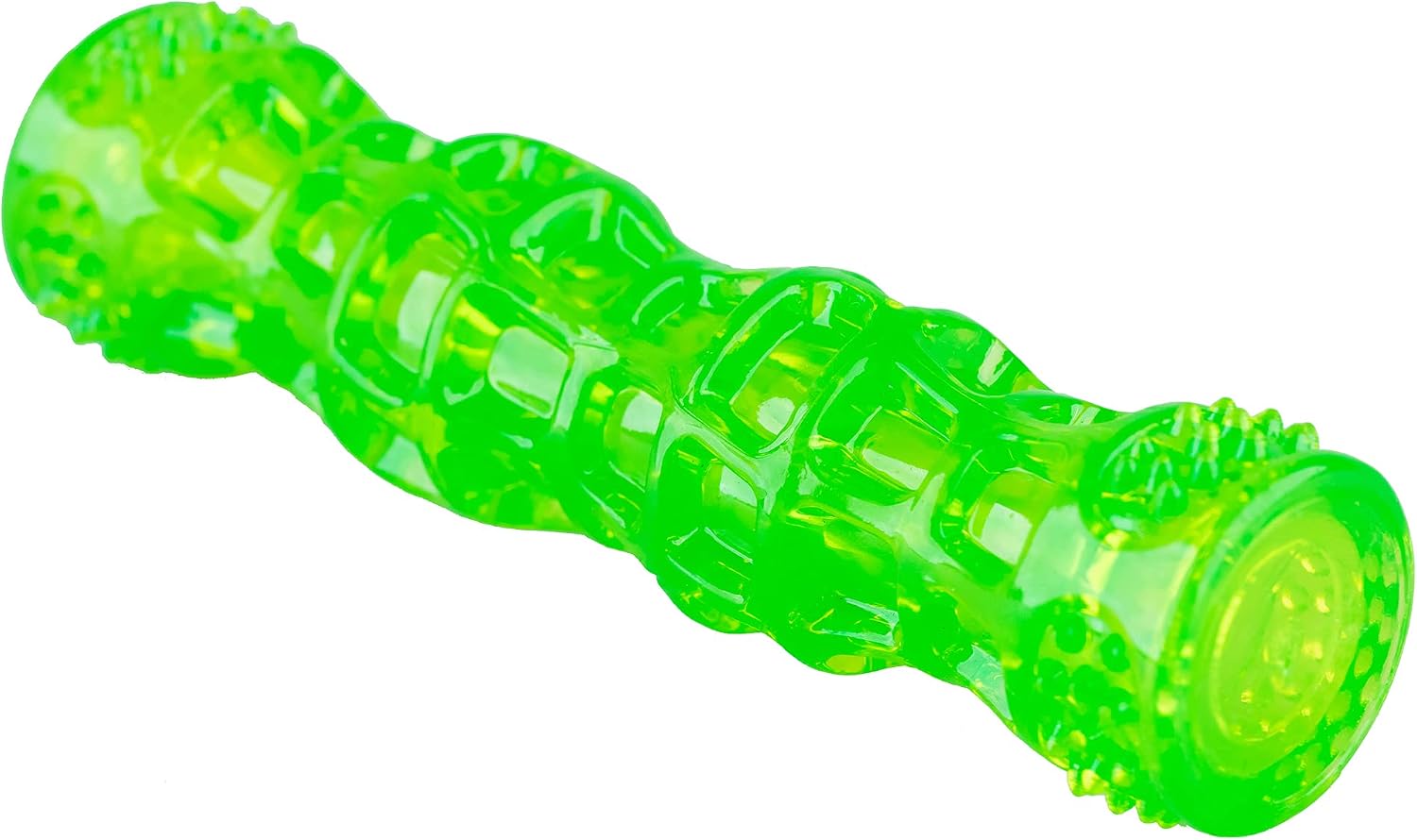 Hyper Pet Dura-Squeaks Stick Dog Toy, Large, Green