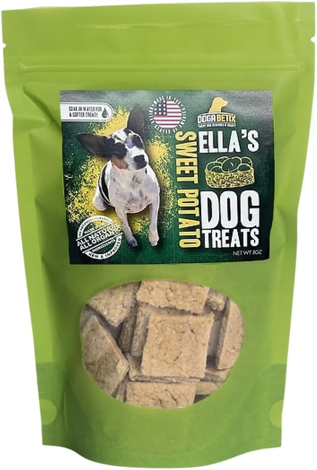 Ella's Diabetic Dog Treats Chicken (8oz) - Low Glycemic Ingredients - Vet Approved - Made in USA by Owners of Diabetic Dogs - Developed to Help Keep Glucose Levels Stable