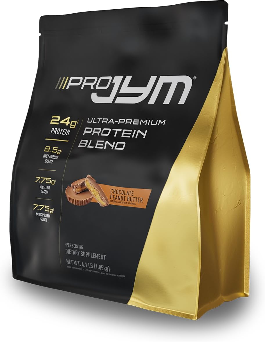 JYM Tahitian Vanilla Bean Whey & Casein Protein Powder, 1.7 lb, 22 Servings | Micellar Casein & Milk Protein Isolate, Lean Muscle Building, Pre & Post Workout Nutrition, Men & Women