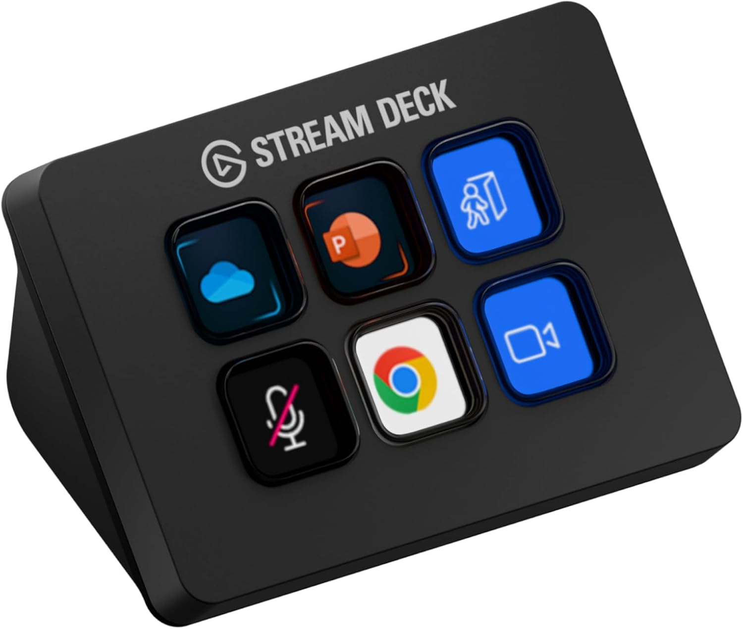 Elgato Stream Deck Mini, 6 Customizable LCD Macro Keys | Compatible with Zoom, Teams, Office, Adobe apps and more, Drag-and-drop setup
