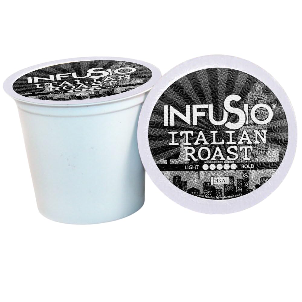 InfuSio Coffee Pods World Origins Variety Pack – 96 Count, 12 Blends Inspired by Colombia, Ethiopia, Kenya, Costa Rica & More, Medium & Dark Roast, Low Acid, Keurig Compatible