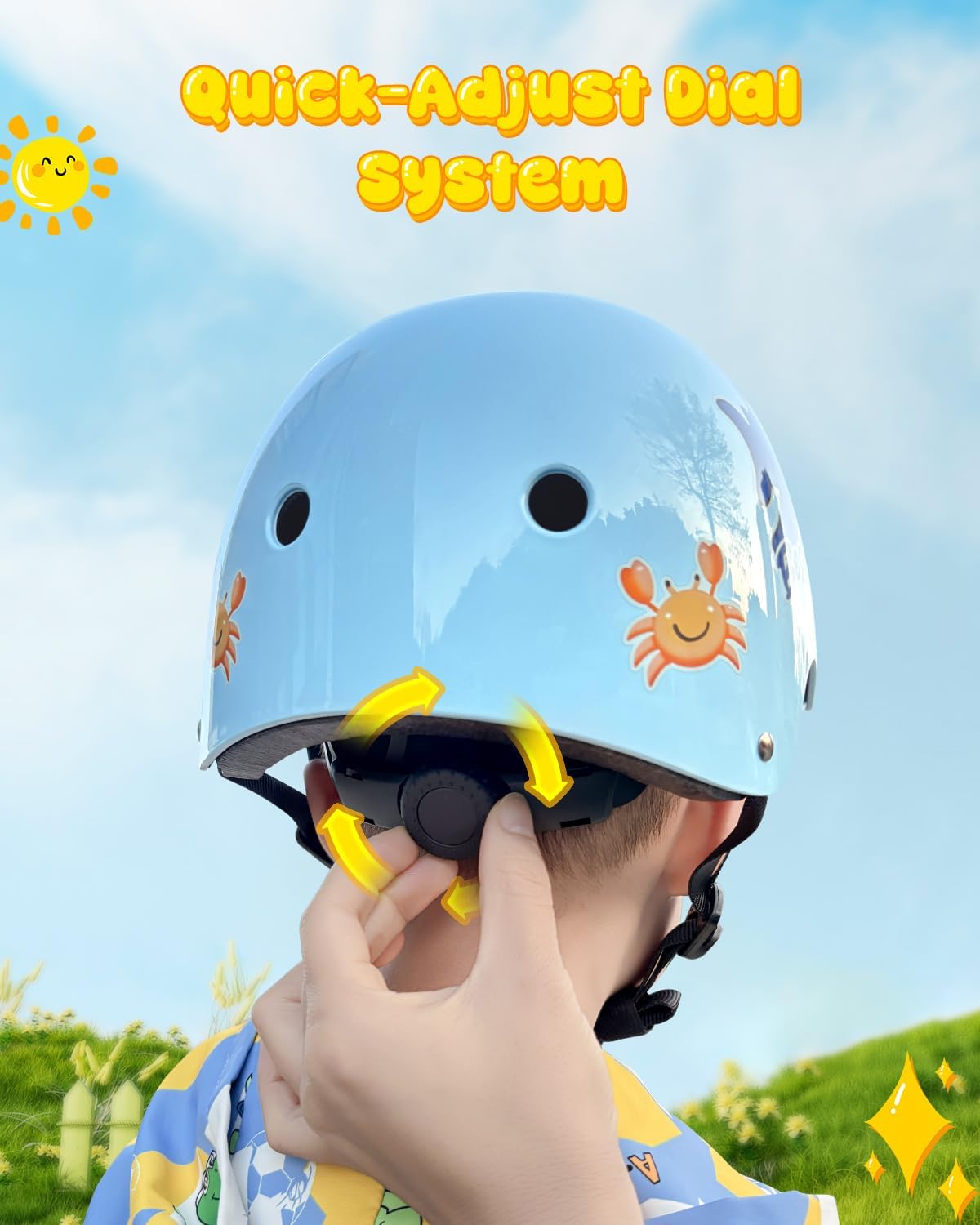 Besttravel Kids Helmet, Toddler Adjustable Kids Ages 3-8 Years Old Boys Girls Multi-Sports Safety