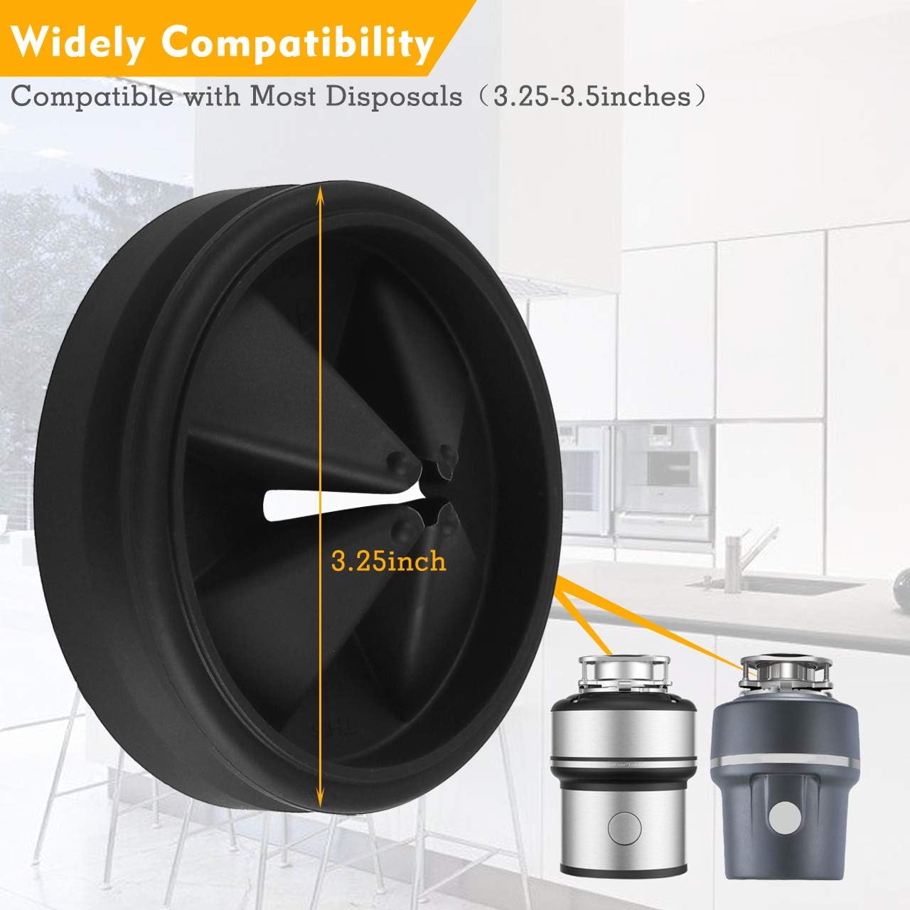 Sink Baffle, Replacement for Evolution, Garbage Disposal Splash Guards, Quite Collar, Drain Plugs, Disposer Accessories for Whirlaway, Waste King