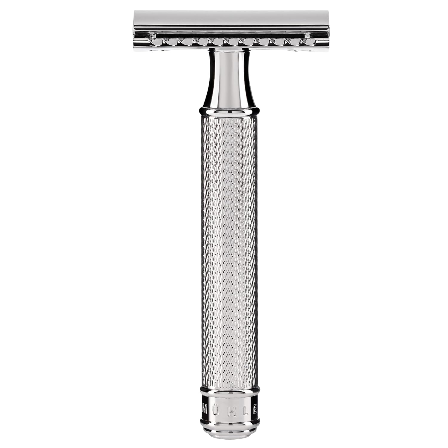 MÜHLE R89 Grande Double Edge Safety Razor for Men, Chrome, Closed Comb Head | Durable lustrous construction