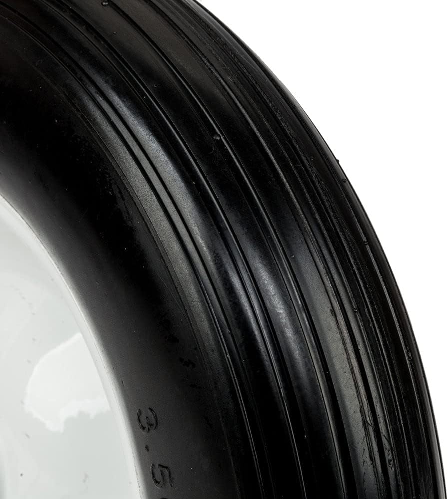 3.50-8" Wheelbarrow Tires with 5/8 Bearing, 3" Hub Universal Fit Wheelbarrow Wheel