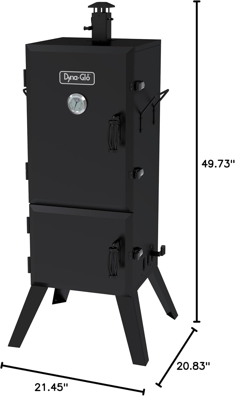 Dyna-Glo DGY784BDP 36" Vertical LP Gas Smoker, Black powder coat
