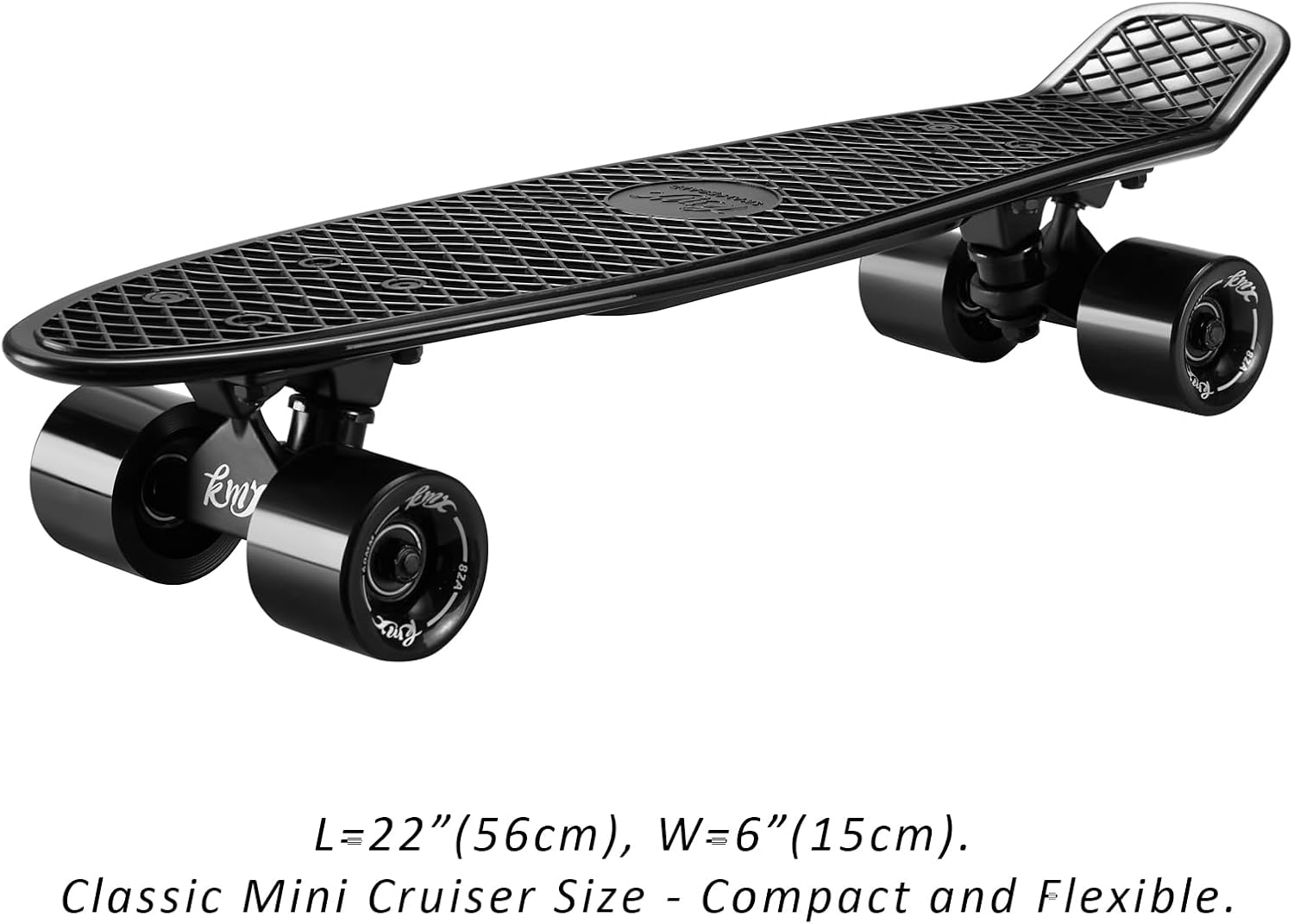 KMX Classic Retro Mini Cruiser Skateboard for Kids, Teens, Adults