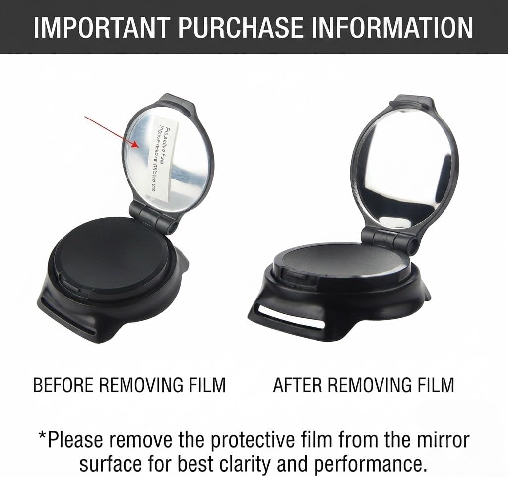 Wrist Mirror for Strider 12 14x 2-in-1 Rocking Bike 2010-2026, 360° Rotating Rear View Mirror with Adjustable Strap