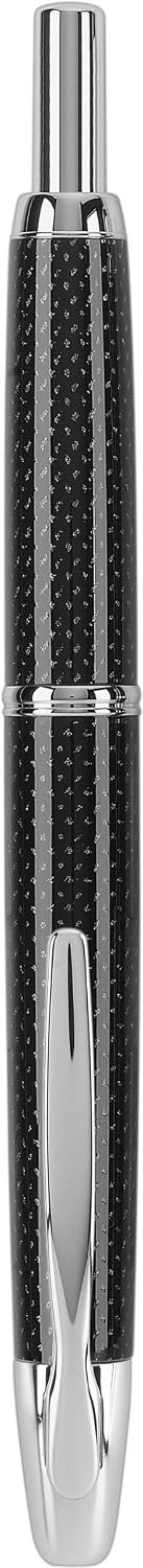 PILOT Vanishing Point Collection Refillable & Retractable Fountain Pen, Matte Black Barrel, Blue Ink, Fine Nib (60580)