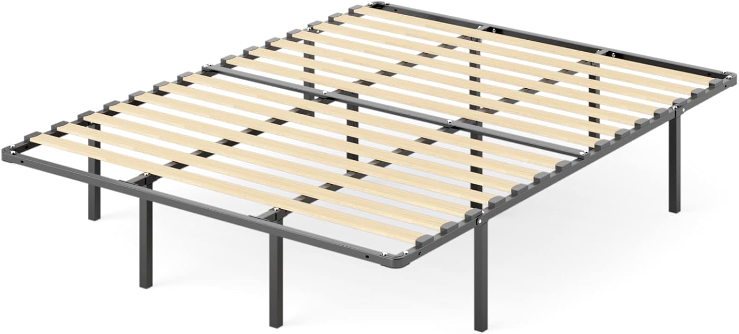 ZINUS SmartBase Compack Mattress Foundation, 14 Inch Metal Bed Frame, No Box Spring Needed, Sturdy Steel Slat Support, Full
