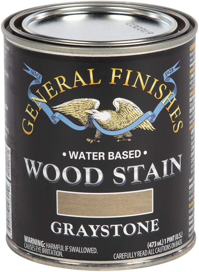 General Finishes Water Based Wood Stain, 1 Quart, Antique Oak