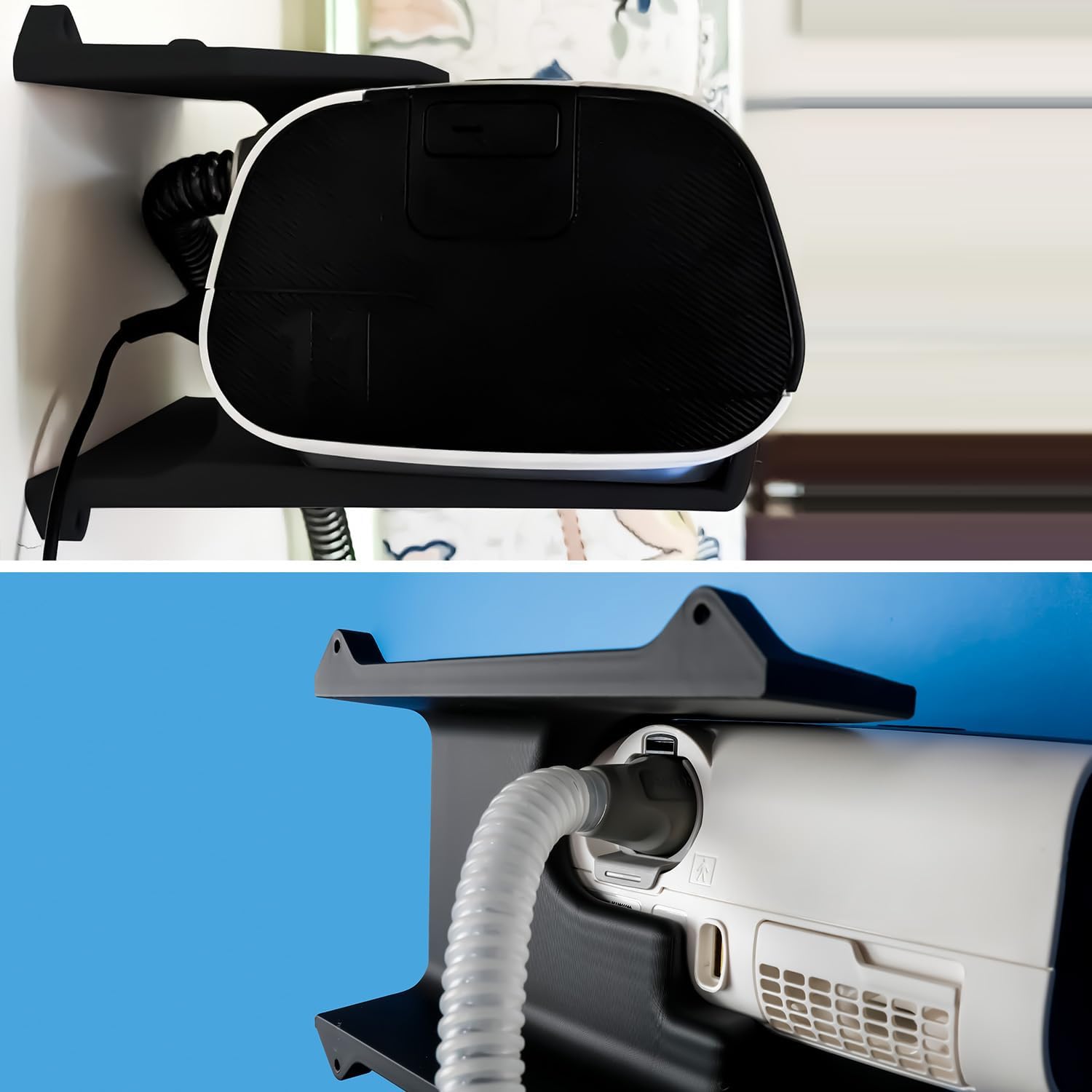CPAP Wall Mount Shelf for AirSense 11 with CPAP Hose Hanger & Mask Hook | CPAP Shelf for Bedside Save Space
