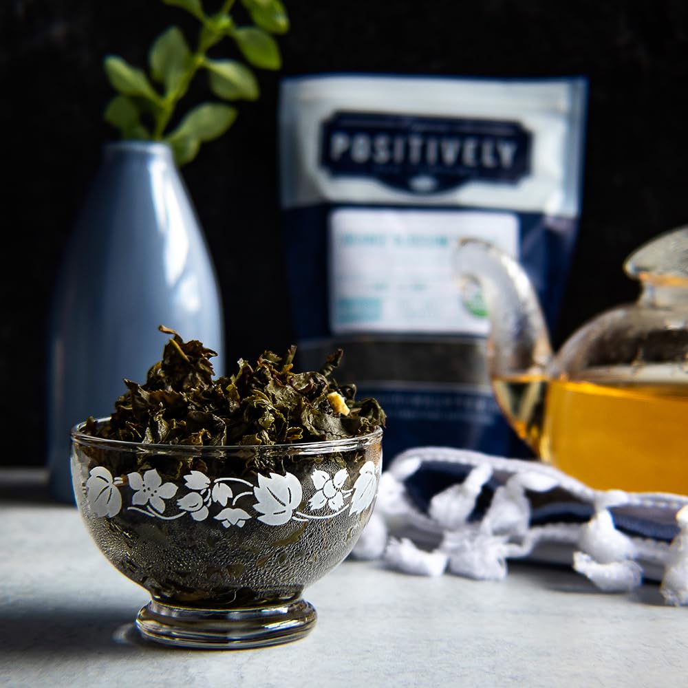Organic Positively Tea Company, Yerba Mate Tea, (Unsmoked) Loose Leaf, 16 Ounce