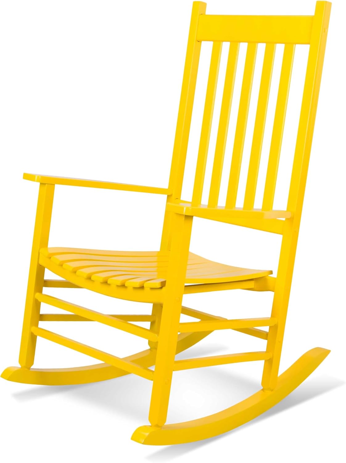 Shine Company 4332WT Vermont Porch Rocker, White (2nd Gen)