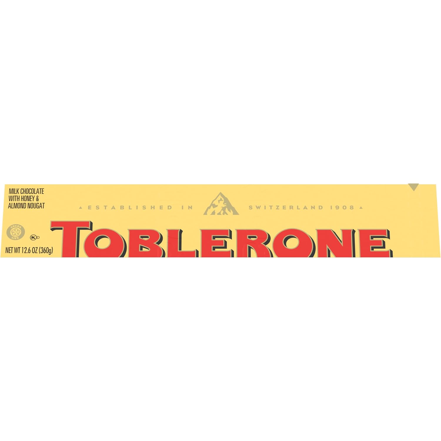 TOBLERONE Milk Chocolate Bar with Honey and Almond Nougat, 20 Bars | Bulk Chocolate