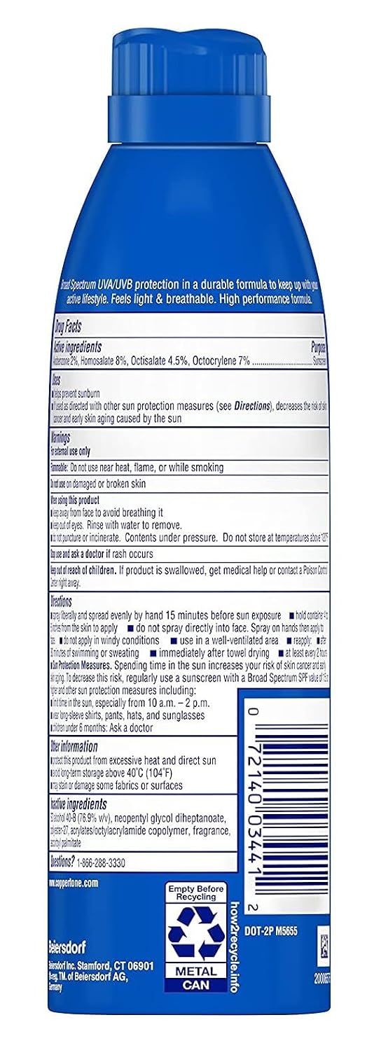 Coppertone Continuous Spf#30 Spray Sport 5.5 Ounce (162ml) (6 Pack)