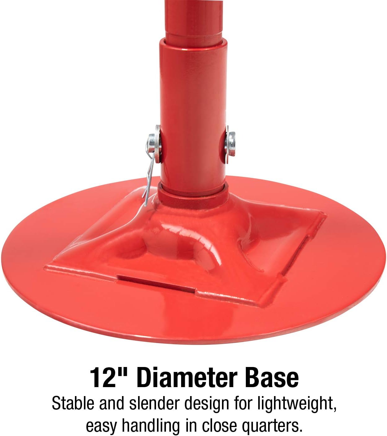 SUNEX TOOLS 6810A, Underhoist Support Stand with Foot Pedal, ¾ Ton Capacity, Large Base, Bearing Mounted Spin Handle, Height Adjustment Under Load, Lightweight, Supports Vehicle Components Only