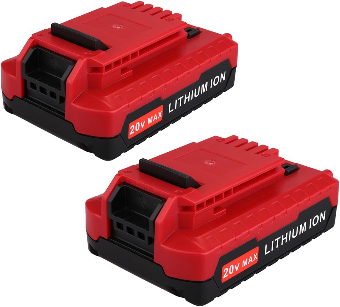 Biswaye 2 Pack 20V Lithium Battery Compatible with Porter Cable 20V Tools | PCC680L 20 Volt MAX Lithium Replacement Compatible with Porter Cable 20V