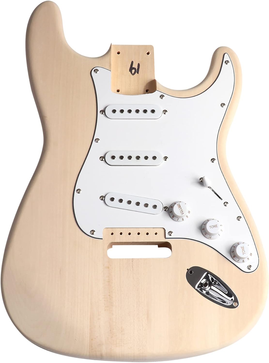 DIY Electric Guitar Kit Beginner Kit Right Handed Basswood Body | Hard Maple Neck, Engineered Wood Fretboard, 6 String, Build Your Own Guitar