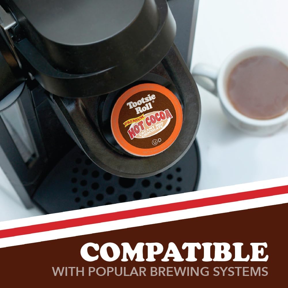 Junior Mints Chocolate Mint Flavored Hot Chocolate Pods, Compatible with 2.0 K-Cup Brewers, 12 Count - Cool Mint and Cocoa Treat