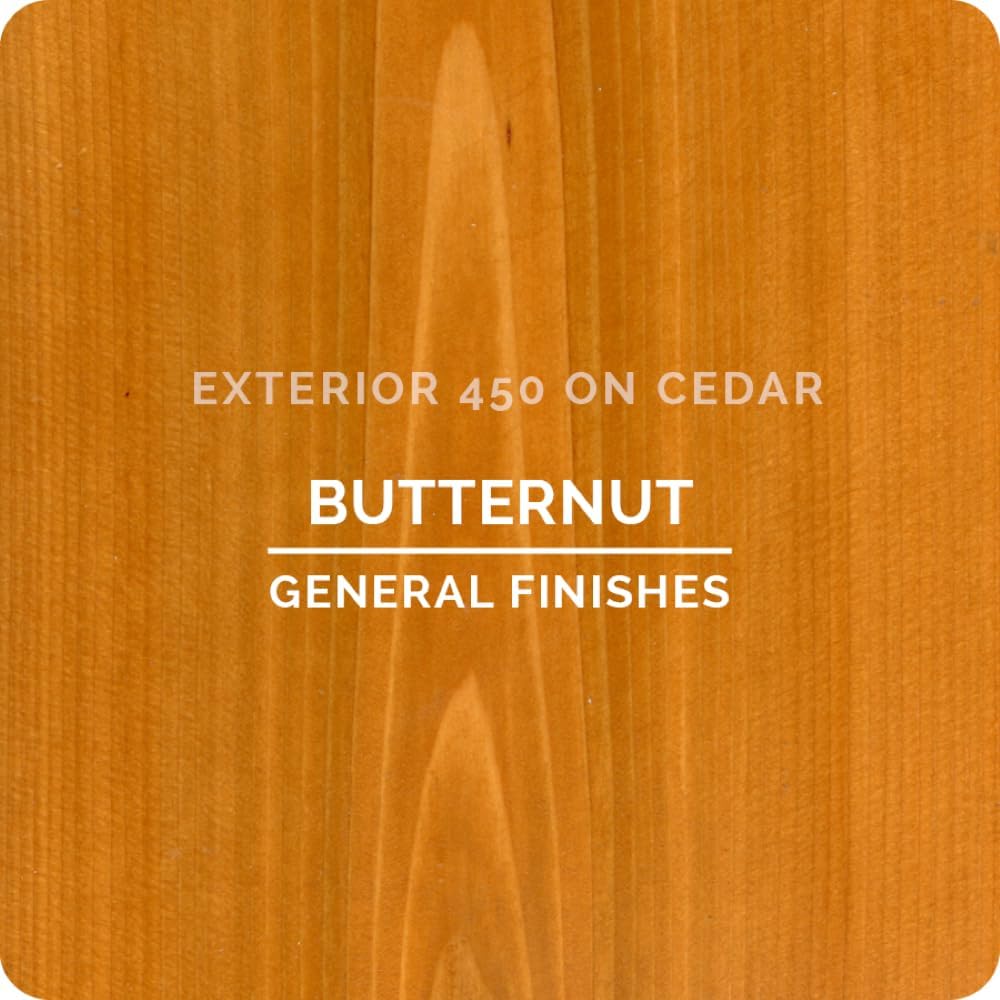 General Finishes Exterior 450 Water Based Wood Stain, 1 Quart, Cedar