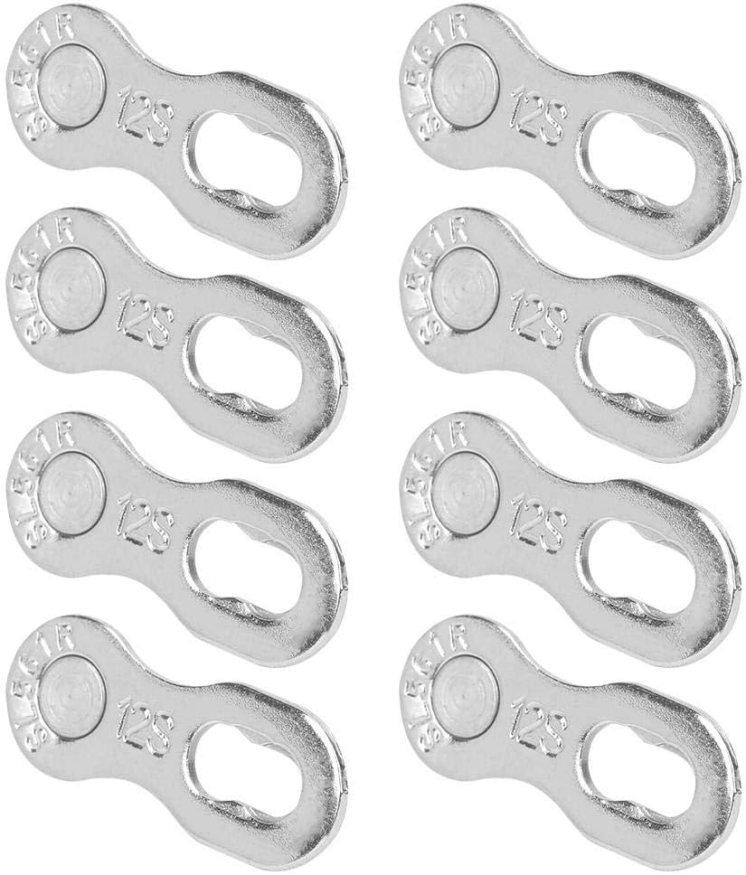 RiToEasysports 4Pair Chain Connector,Steel 12 Speed Chain Missing Link Connector Parts Cycling Accessory for Mountain Bike and Road Bike Chain