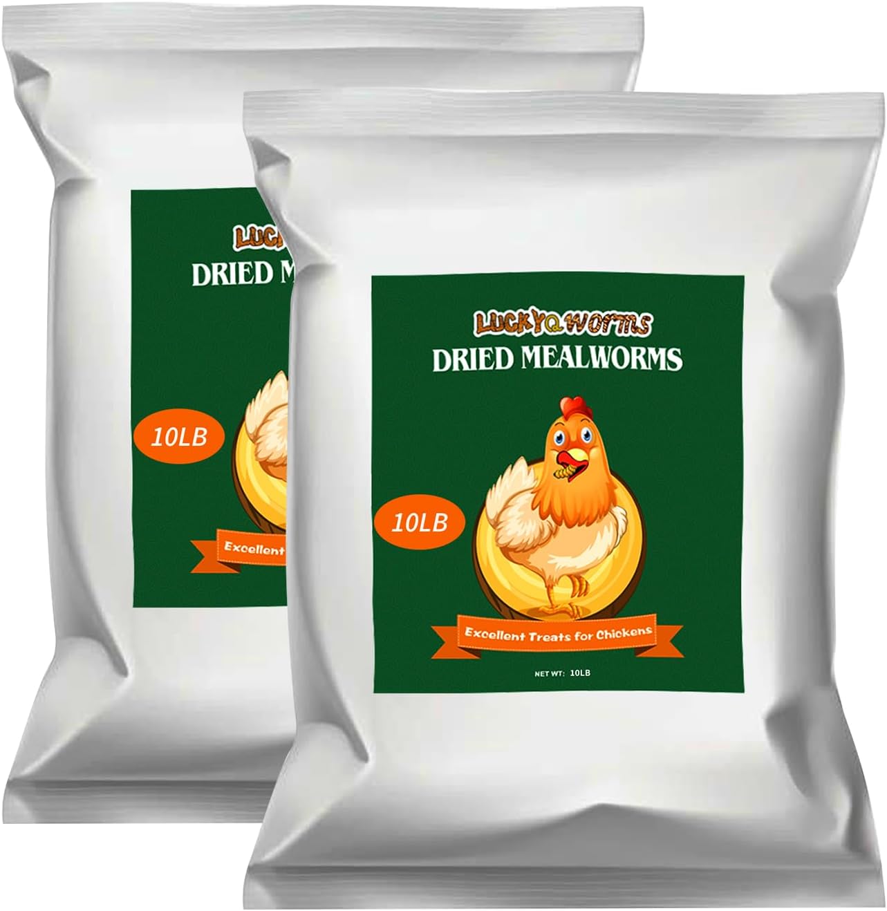 20lb Dried Mealworms for Chickens Duck High Protein Birds Treat