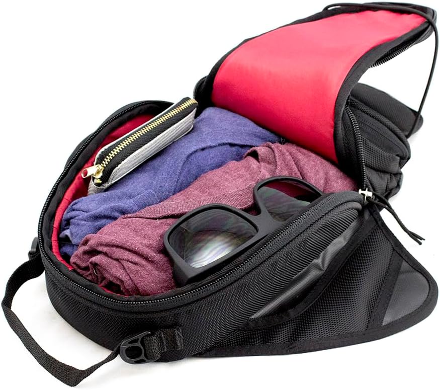 1602M Black Manta X2 Magnetic Tank Bag - Water-Resistant, Tear-Resistant, Industrial Grade Ballistic Nylon with Anti-Scratch Rubberized Polymer Bottom