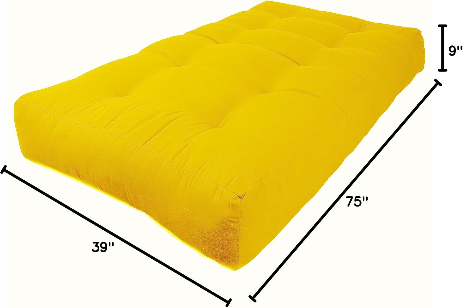 Blazing Needles Renewal 9" Twill Futon Mattress, Queen, Sage