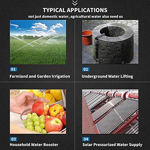 1/2 HP Shallow Well Pump 120 volt AC Water Pump Garden Hose Pump for Lawn Sprinkler Irrigation Household Water Pump
