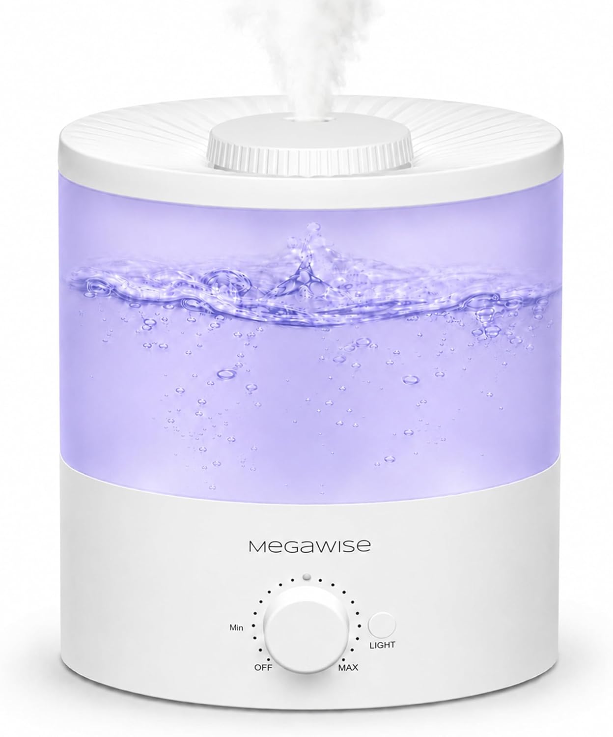 MEGAWISE 1.5L Cool Mist Humidifier for Bedroom, 25dB Quiet