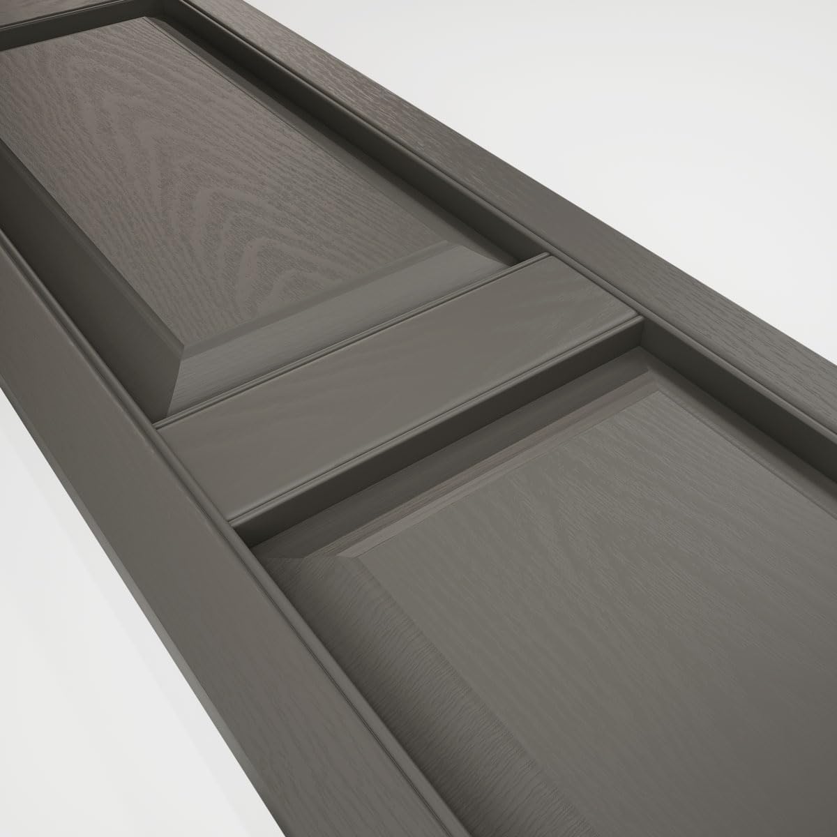 Mid America 00021247002 Standard Size Williamsburg Double Panel Vinyl Shutters, w/Installation Shutter-Lok's & Matching Screws (Per Pair), 002, 12"W x 47"H, Black