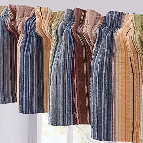 Greenland Home Katy Window Valance Red 84 W x 16 L
