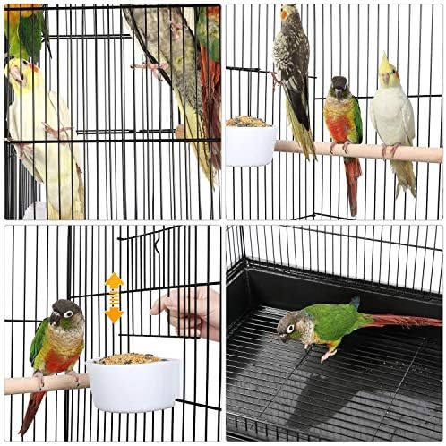 Yaheetech 53.5" Open Top Parrot Bird Cage with Detachable Rolling Stand, Roof Play Flight Cage for Cockatiels, Sun Conures