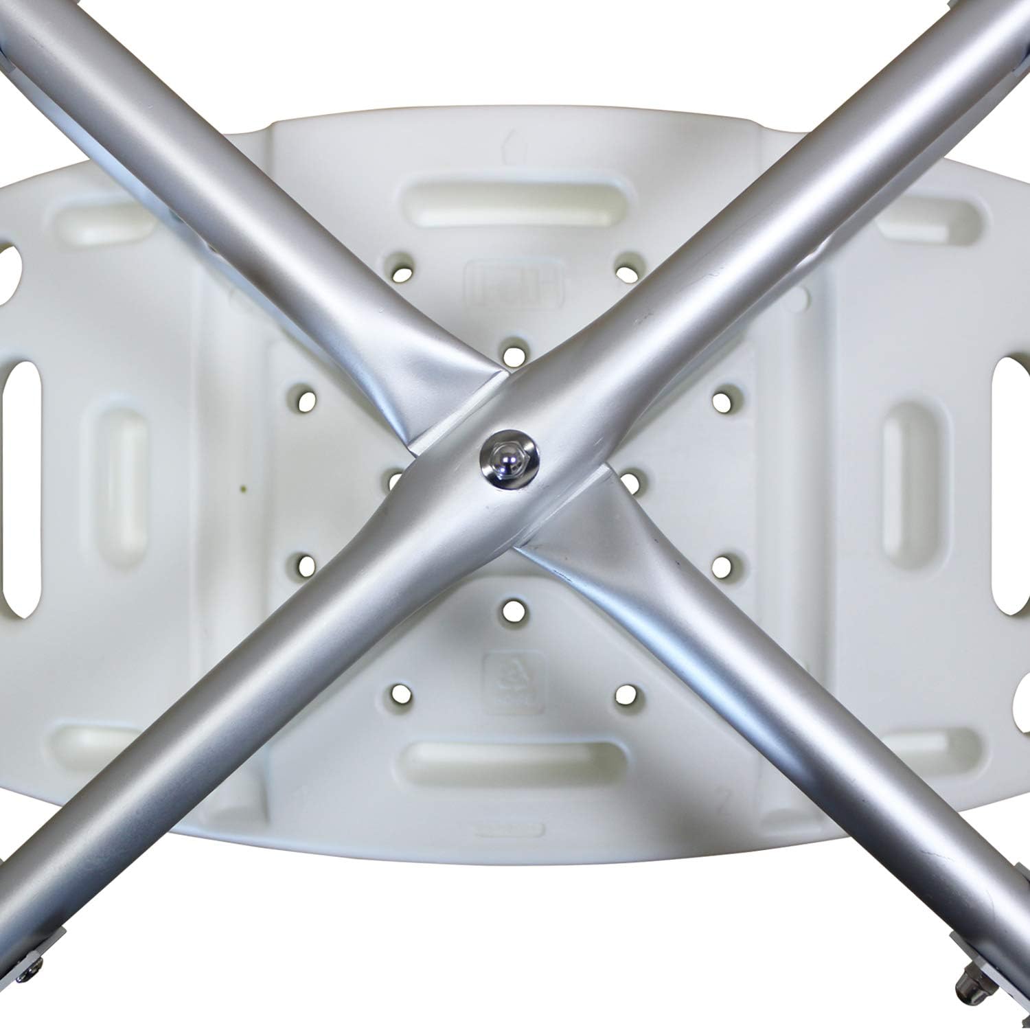 Shower Stool, Spa Bathtub Shower Lift Chair, Protable Bath Seat, Adjustable Shower Bench, White Bathtub Lift Chair with 1.25mm Cross Brace