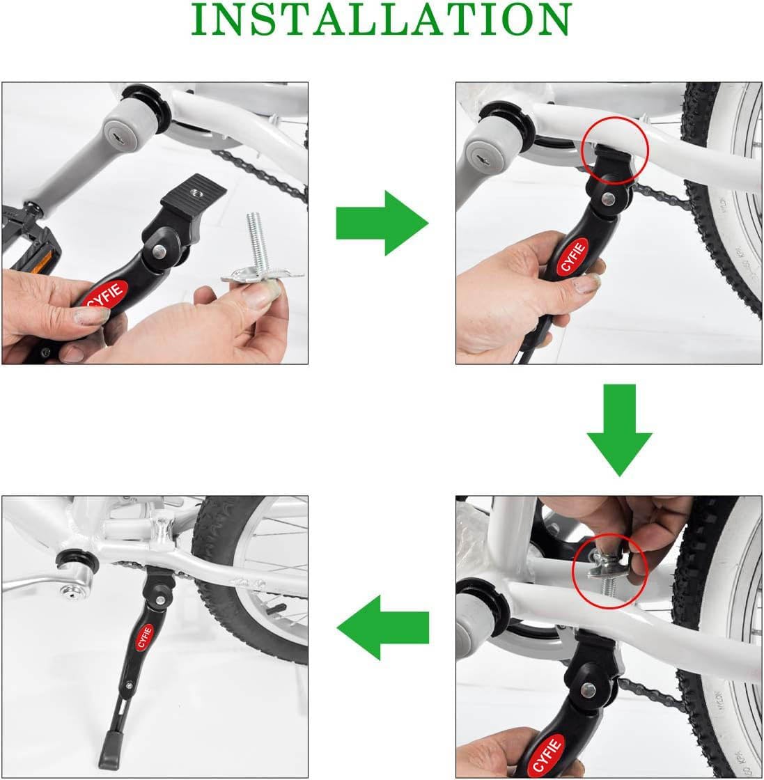 Cyfie Kickstand for 16 18 20 Inch Kids Bicycle