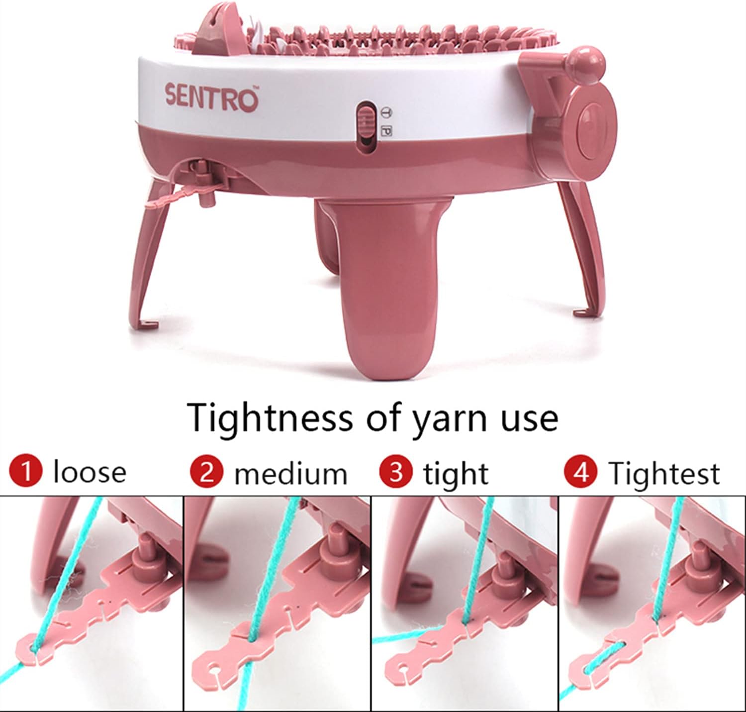 SENTRO 40 Needles Knitting Machine, All-in-One Knitting Loom Machine